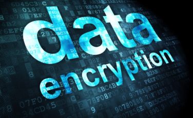 privacy concept data encryption on digital background