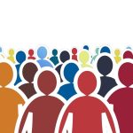 A crowd of people