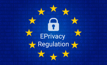 eprivacy regulation background eu flag vector