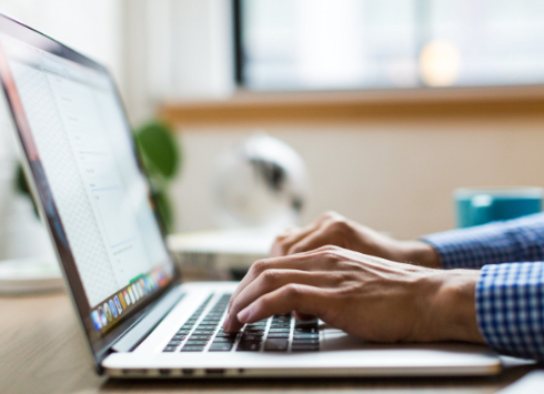 Man sending secure file transfer using Galaxkey platform